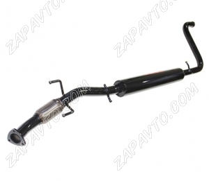 Резонатор прямоточный Веста СВ Кросс (штатная установка, с гофрой) STINGER AUTO