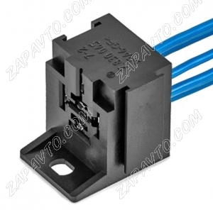 Колодка для реле стандартного черная с крепежным кронштейном