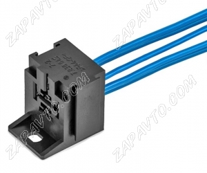 Колодка для реле стандартного черная с крепежным кронштейном