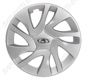 Колпаки колес 2190 Гранта R14 (4шт.) серебристые, шильдик хром