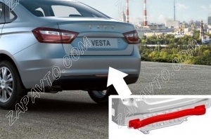 Усилитель заднего бампера Веста, Vesta NG (балка) со вставками АВТОПРОДУКТ