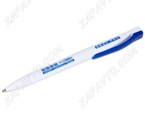 Ручка белая с пластиковой клипсой SS20