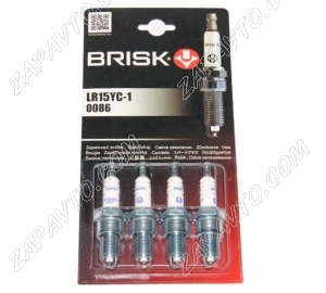 Свеча зажигания BRISK Super LR15YC-1 8кл. инжектор в блистере 4шт