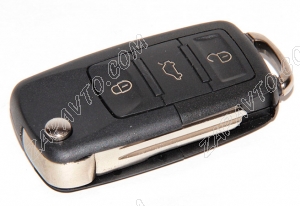Ключ замка зажигания 1118, 2170, 2190, Datsun, 2123 (выкидной) по типу Volkswagen, 3 кнопки