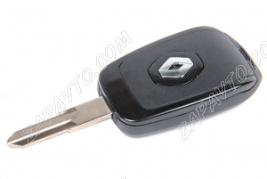 Ключ замка зажигания Renault HITAG 3 PCF 7961 (хром) 3 кнопки с автозапуском