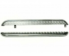 Пороги 21213-21214 Нива с алюминиевым листом 63,5 мм (нержавейка)