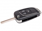 Ключ замка зажигания Chevrolet Cruze (выкидной без платы, 3 кнопки, с эмблемой, хром)