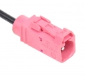 Разъем 1-pin 1 провод кабеля GPS антенны Веста, Приора, Гранта 0-1452584-8 розовый TE Connectivity