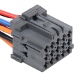 Разъем 15-pin 15 проводов для блока управления электропакетом 2170 Приора 1-967623-6