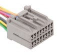 Разъем 16-pin 16 проводов для блока управления электропакетом 2170 Приора 35563-1605 MOLEX серый