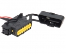 Разъем 16-pin 8 проводов диагностический OBD 2 Ларгус, Х рей, Renault Logan, Sandero черный