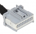 Разъем 20 pin 13 проводов для блока комфорта, комбинации приборов Веста 34729-0201 MOLEX серый