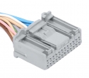 Разъем 24 pin 17 проводов Веста 1379668-2 TE Connectivity серый