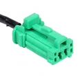 Разъем 2 pin 2 провода 98817-1025 Калина, Приора, Гранта для датчика педали сцепления зеленый MXN