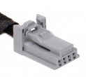 Разъем 4-pin 4 провода Веста NG 1379658-2 для кнопки курсовой устойчивости серый TE Connectivity