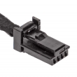Разъем 4 pin 2 провода Веста, Ларгус, Рено 1379658-1 для плафона бардачка, USB розетки черный