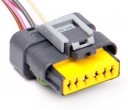 Разъем 6-pin 6 проводов для ДМРВ Ларгус, фары Ларгус FL 211PC069SO049 SICMA