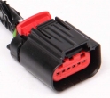 Разъем 6-pin 6 проводов Веста 1-1419168-1 для ДМРВ, дросселя 21127 AMP