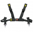 Ремни безопасности STREET OMP style 4-х точечные (чернные)