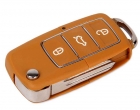 Ключ замка зажигания 1118, 2170, 2190, Datsun, 2123 выкидной по типу Volkswagen Люкс, 3 кн песочный