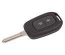 Ключ замка зажигания Renault HITAG 3 PCF 7961 (хром) 2 кнопки HU179