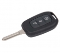 Ключ замка зажигания Renault HITAG 3 PCF 7961 (хром) 3 кнопки с автозапуском HU179
