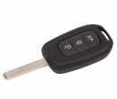 Ключ замка зажигания Renault HITAG 3 PCF 7961 (хром) 3 кнопки с открыванием багажника VA2