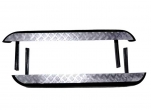 Пороги 21214, Нива Урбан с алюминиевым листом 63,5 мм глянец черный Металл-Дизайн
